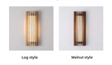 “ZenAura Wabi-Sabi Wandlamp” – Japanse Retro Walnoot LED Wandverlichting