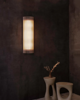“ZenAura Wabi-Sabi Wandlamp” – Japanse Retro Walnoot LED Wandverlichting