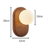 ZenLight Hikari Wandlamp – Japanse Massief Houten Wandverlichting met Frosted Glass | Vintage Nordic Design