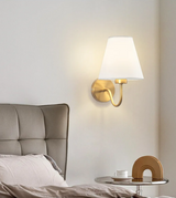 LumaFabrica – Nordic Wandlamp met Stoffen Lampenkap