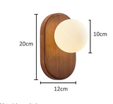ZenLight Hikari Wandlamp – Japanse Massief Houten Wandverlichting met Frosted Glass | Vintage Nordic Design