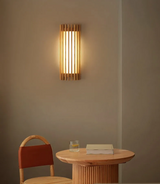 “ZenAura Wabi-Sabi Wandlamp” – Japanse Retro Walnoot LED Wandverlichting