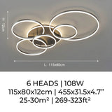 Unieke en Moderne  Led-Plafondlamp