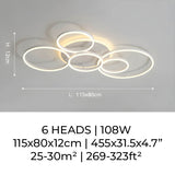 Unieke en Moderne  Led-Plafondlamp