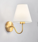 LumaFabrica – Nordic Wandlamp met Stoffen Lampenkap