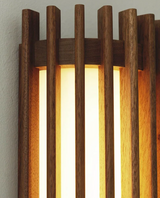 “ZenAura Wabi-Sabi Wandlamp” – Japanse Retro Walnoot LED Wandverlichting