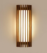 “ZenAura Wabi-Sabi Wandlamp” – Japanse Retro Walnoot LED Wandverlichting