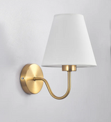 LumaFabrica – Nordic Wandlamp met Stoffen Lampenkap
