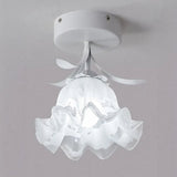 Eenvoudige Tiffany Plafondlamp Met Minibloemen