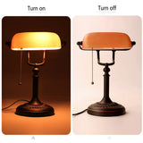 AmberGlow Vintage Mat Oranjeglas Tafellamp