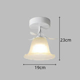 Eenvoudige Tiffany Plafondlamp Met Minibloemen