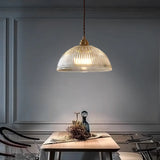 AuroraLuxe LED Hanglamp – Koper & Glas Design voor Moderne Interieurs