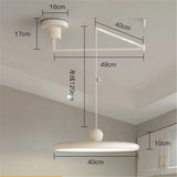 Franse LED Hanglamp – Verstelbare Chrome UFO Plafondlamp 15–30m²