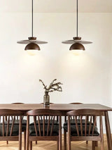 Deense Creatieve LED Hanglamp Walnoothout Voor Slaapkamer & Woonkamer