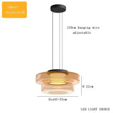 Luxe LED glazen hanglamp – verstelbare moderne kroonluchter