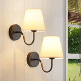 LumaFabrica – Nordic Wandlamp met Stoffen Lampenkap