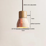 Travertin LED Hanglamp – Japanse Stijl Steen Pendant Light