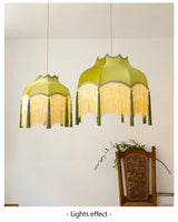 ChâteauLumière Franse Retro Koper & Stoffen Kwast Chandelier