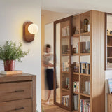ZenLight Hikari Wandlamp – Japanse Massief Houten Wandverlichting met Frosted Glass | Vintage Nordic Design
