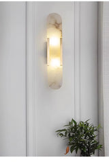 Marmeren Wandlamp – Moderne LED Sconce Zwart/Goud G4 Fitting