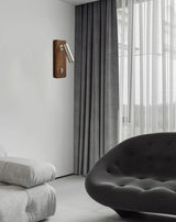 Wandlamp met Schakelaar – Hout & Messing, Goud/Zilver, E27 LED