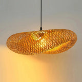 Bamboe Hanglamp LED – Handgemaakte Vintage Plafondlamp E27