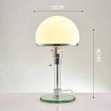 AuroraBauhaus LED Tafellamp – Nordic Glas & Metaal Designlamp