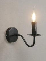 Nordic Wandlamp Kaarsstijl Retro Metaal E14 Slaapkamer Bedlamp