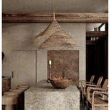 “RattanAura Wabi-Sabi Hanglamp” – Japanse LED Pendel Lamp met Ratten-Design