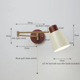 Wandlamp Nordic Wit Pompoen – LED, E27, Draaibare Arm, Moderne Stijl