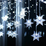 LumaSneeuw 4M LED Sneeuwvlok Gordijnverlichting – Kerst IJspegel Sfeerverlichting