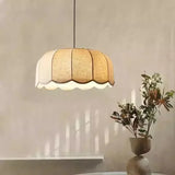 Nordic Wabi Glow – Minimalistische Wabi Sabi Linnen LED Hanglamp