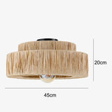 ZENLUMI Japanse Rieten Hanglamp