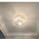 Moderne Plafondlamp Glas Bloem Goud E27 Voor Slaapkamer, Keuken & Hal