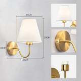 LumaFabrica – Nordic Wandlamp met Stoffen Lampenkap
