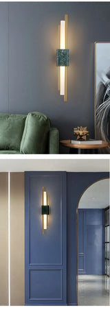 Modern Luxe Marmeren LED Wandlamp