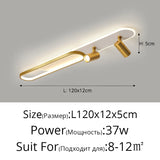 Moderne LED Plafondlamp met Spot – Zwart/Wit/Goud Dimbaar