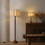 Wabi Sabi Houten Staande Vloerlamp