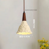 Antieke Hanglamp Resin – Retro Bloemen Design, E27, Franse Stijl
