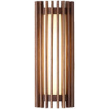 “ZenAura Wabi-Sabi Wandlamp” – Japanse Retro Walnoot LED Wandverlichting