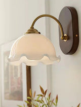 LED Wandlamp Hout & Koper – Vintage Bedlamp voor Woonkamer & Bad