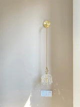 Franse Retro Glazen Hanglamp