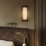 “ZenAura Wabi-Sabi Wandlamp” – Japanse Retro Walnoot LED Wandverlichting
