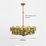 Franse Retro Hanglamp – Luxe Gekleurd Glas LED Pendant Light E14