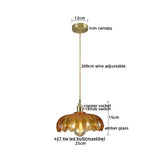 AuroraLuxe LED Hanglamp – Koper & Glas Design voor Moderne Interieurs