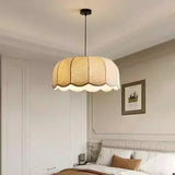 Nordic Wabi Glow – Minimalistische Wabi Sabi Linnen LED Hanglamp
