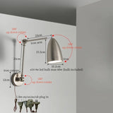 Nordic LED Wandlamp met Lange Arm – Minimalistische Bedlamp Loft