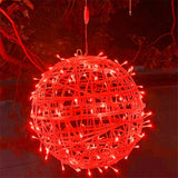 Kerst LED Rotanbal Slinger – Warme Feestverlichting & Buiten Fairy Garden Kerstverlichting