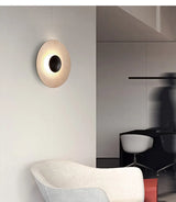 NordicGlow – Moderne Houten Rond LED Wandlamp