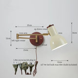 Wandlamp Nordic Wit Pompoen – LED, E27, Draaibare Arm, Moderne Stijl